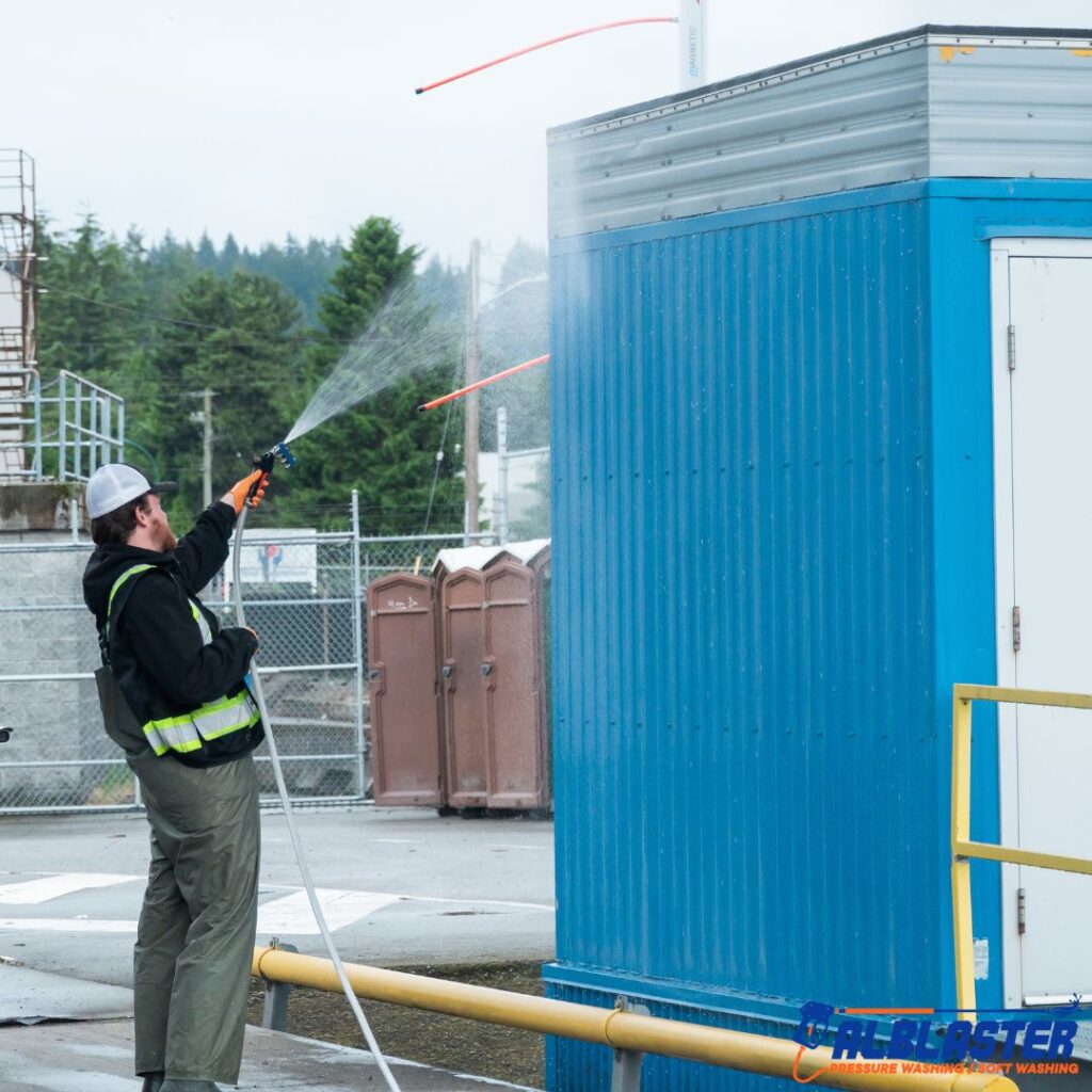 North Shore Transfer Station Soft Washing Alblaster Pressure Washing