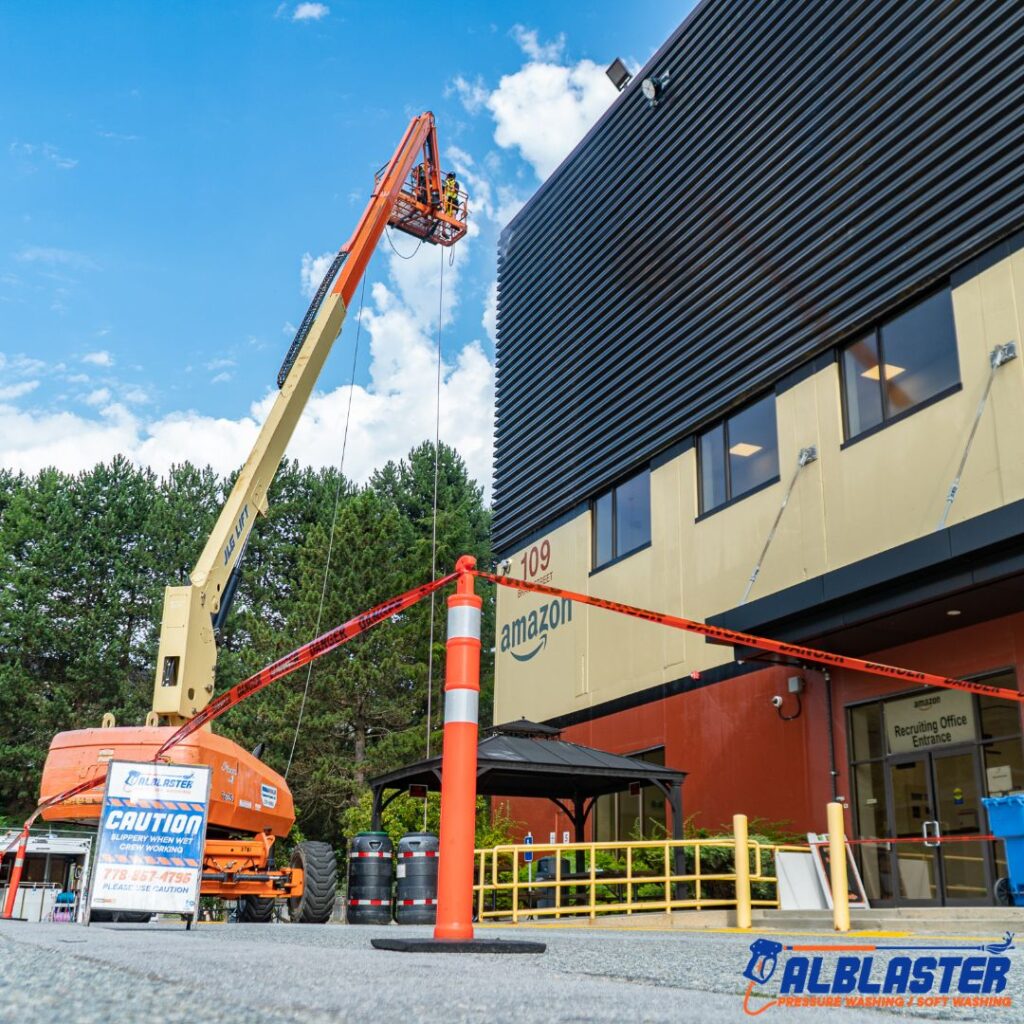 Amazon Fulfillment Centre Coquitlam Soft Washing (2)